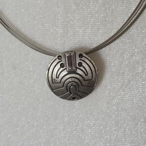 Artisan Maze Pendant Necklace Ckoker Length
